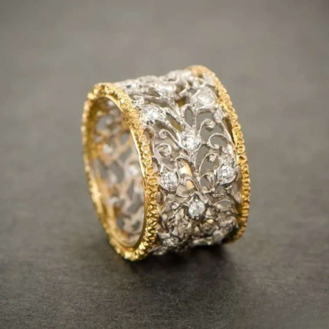 Vintage Zirconia Klatring
